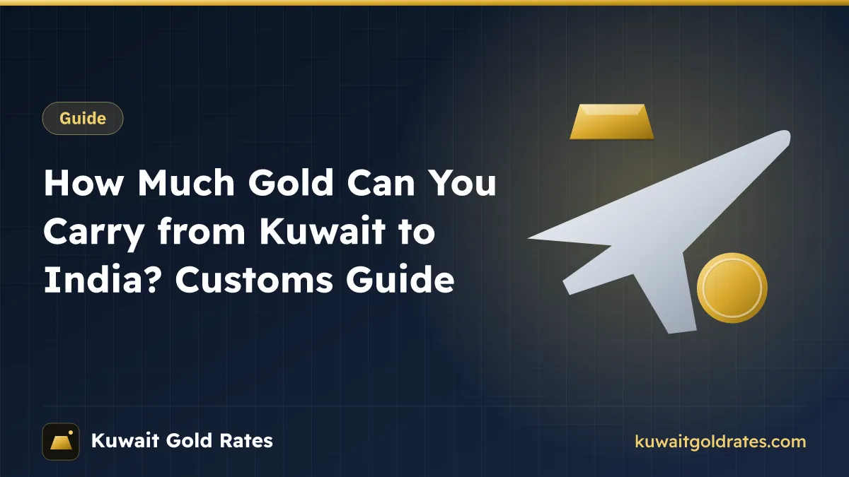 How Much Gold Can You Carry from Kuwait to India? Customs Guide