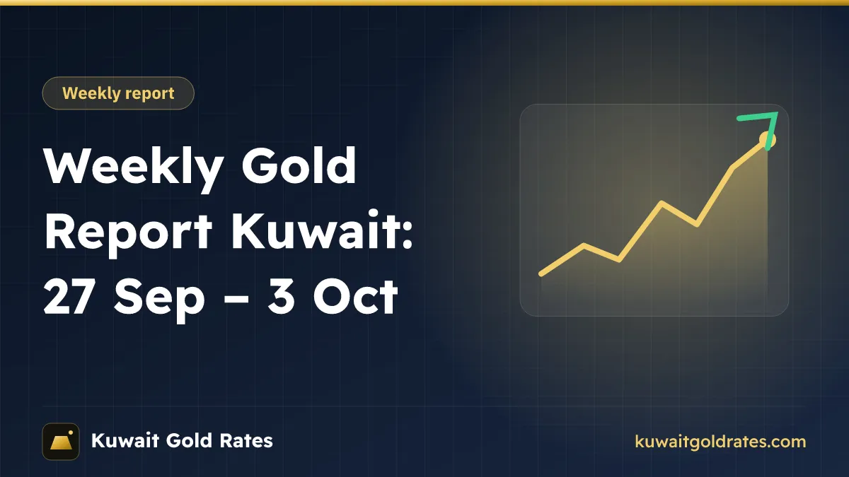 Weekly Gold Report Kuwait: 27 Sep – 3 Oct