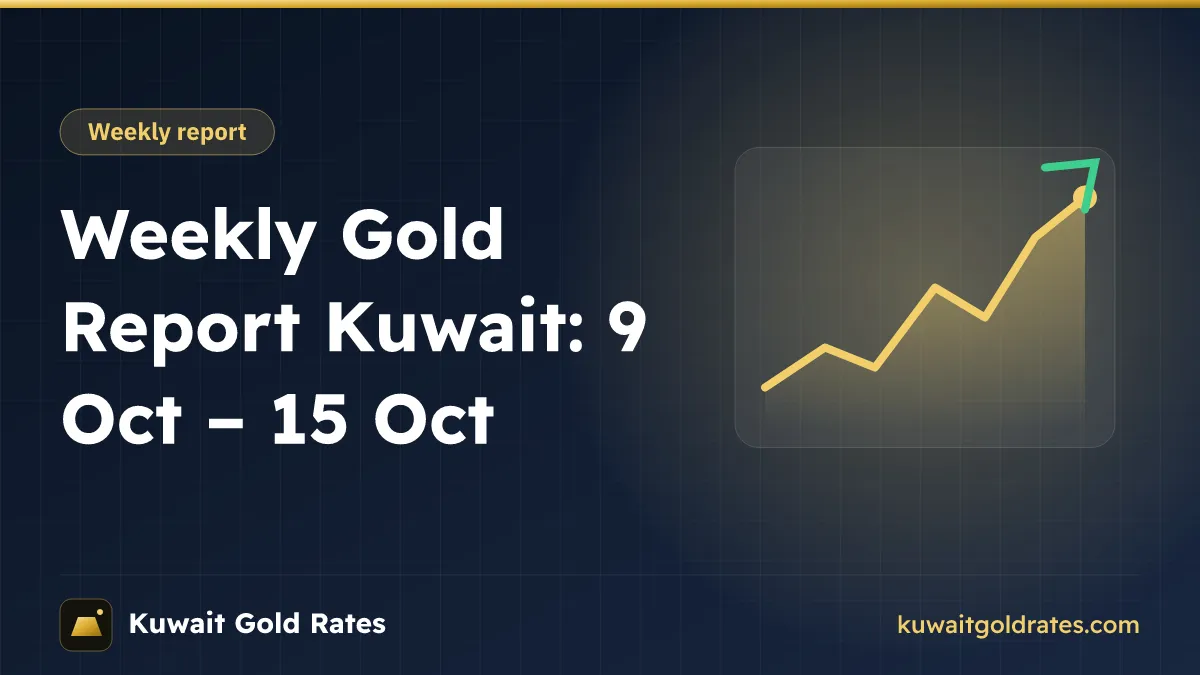 Weekly Gold Report Kuwait: 9 Oct – 15 Oct