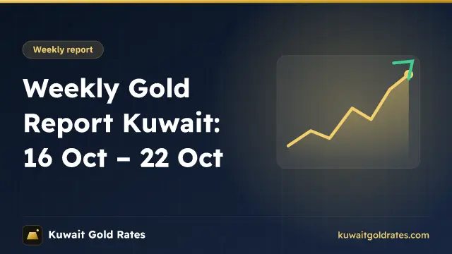 Gold Price in Kuwait Today (Live) – 22K, 24K, 21K per Gram